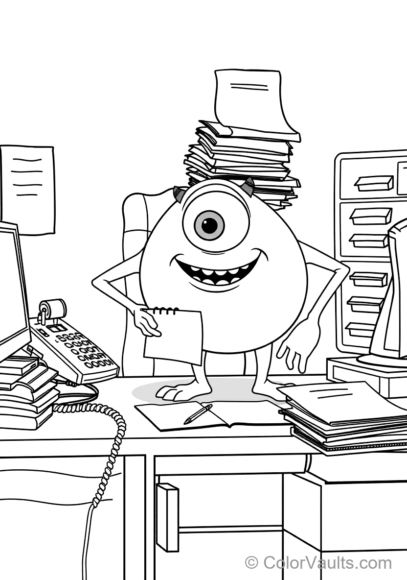 Mike Wazowski the Round One-eyed Green Monster (Scene 26)