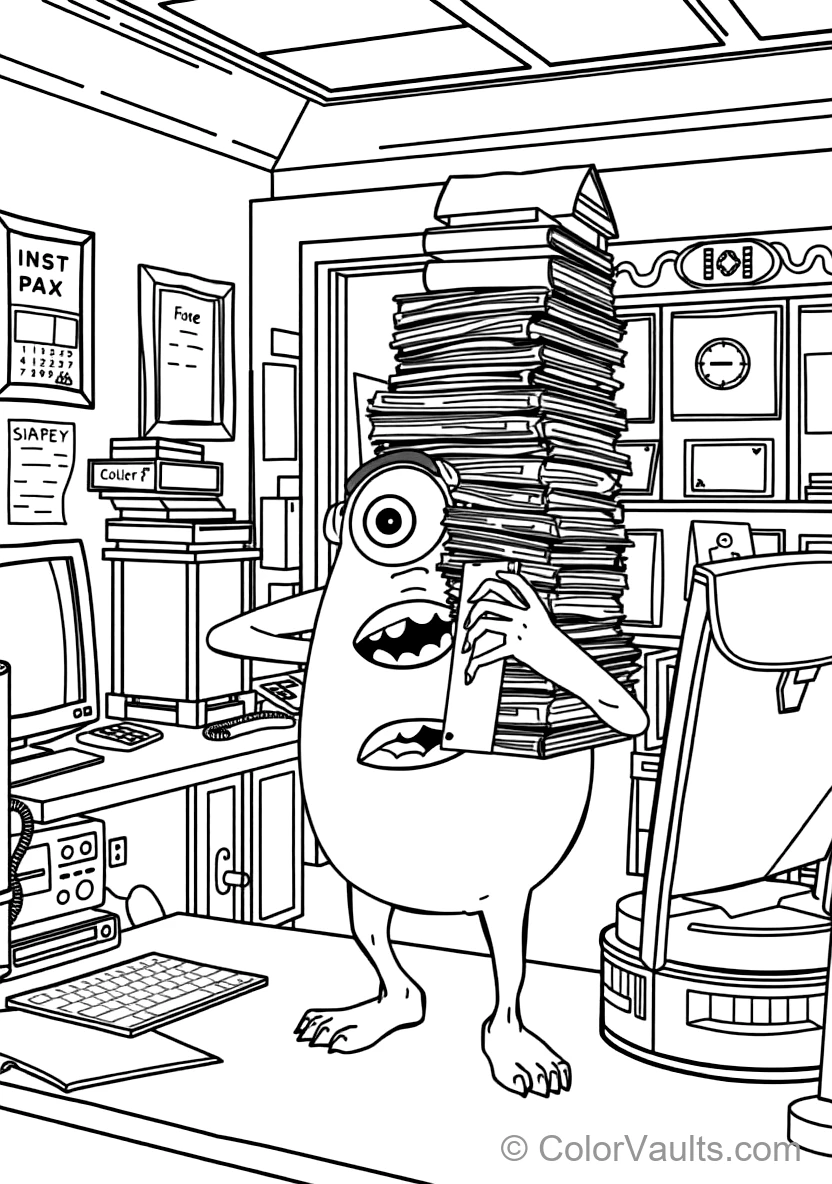 Mike Wazowski the Round One-eyed Green Monster (Scene 28)