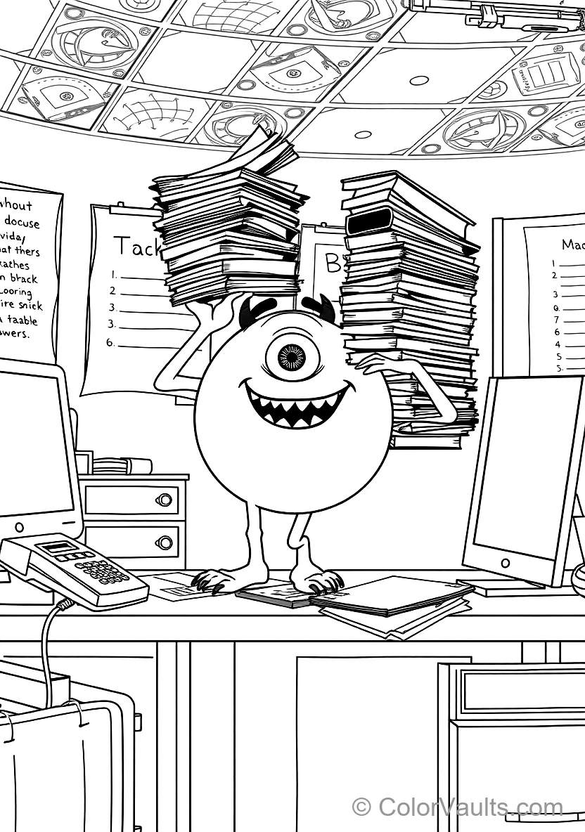 Mike Wazowski the Round One-eyed Green Monster (Scene 30)