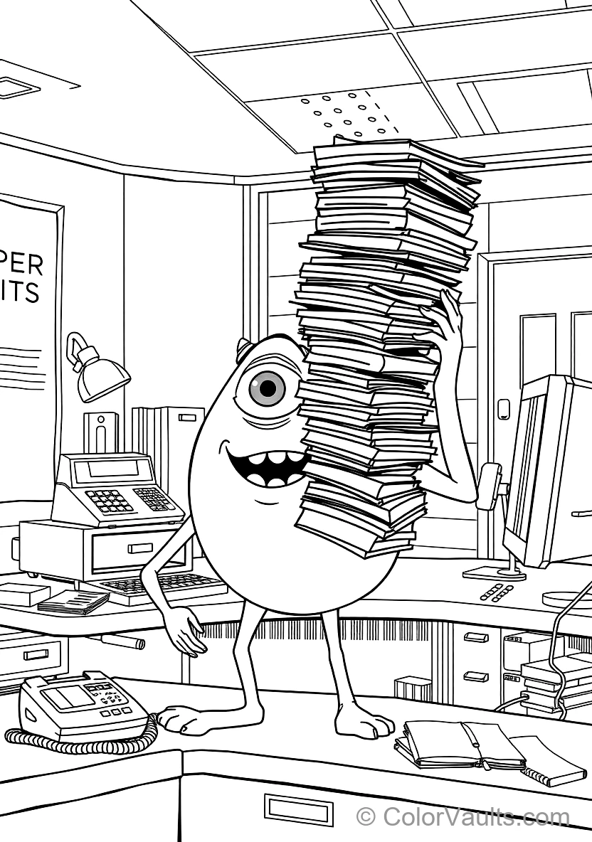 Mike Wazowski the Round One-eyed Green Monster (Scene 32)