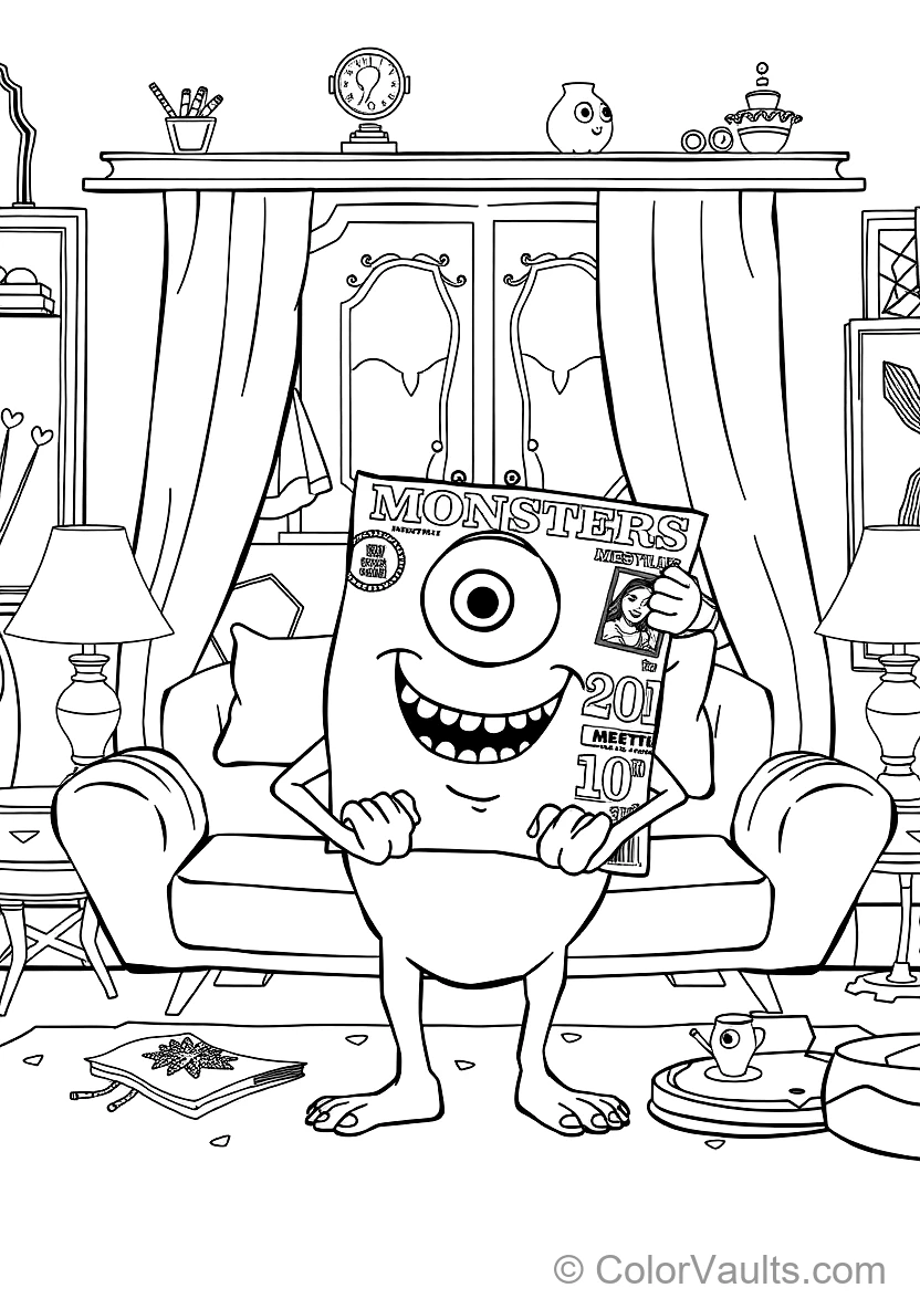 Mike Wazowski Proudly Showing Off His Face on (Scene 39)