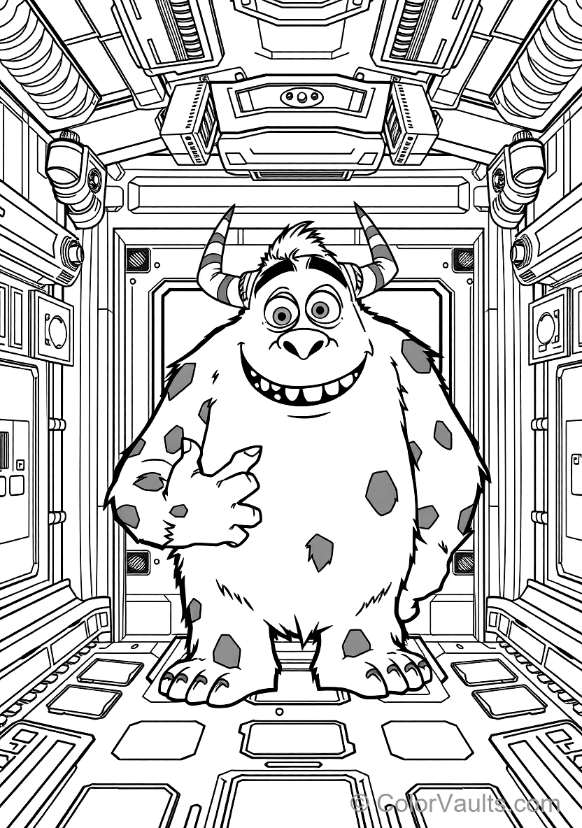 James P. Sulley Sullivan with Fluffy Spotted Fur (Scene 37)