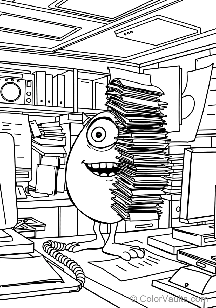 Mike Wazowski the Round One-eyed Green Monster (Scene 38)