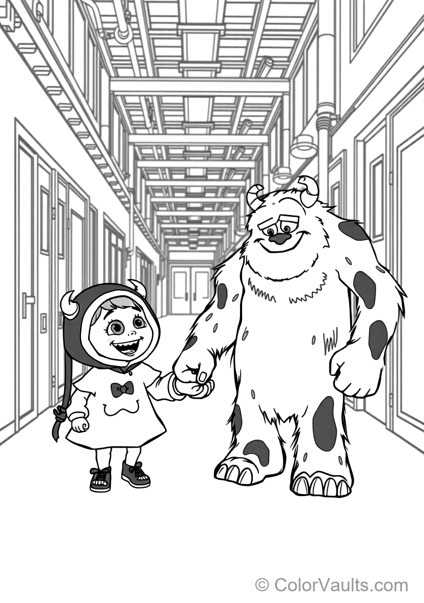 Little Toddler Boo in Her Purple Monster Costume (Scene 36)