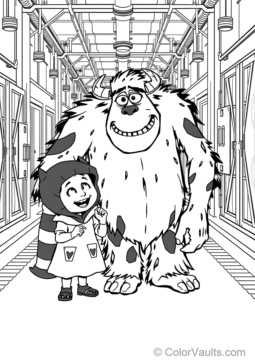 Little Toddler Boo in Her Purple Monster Costume (Scene 37)