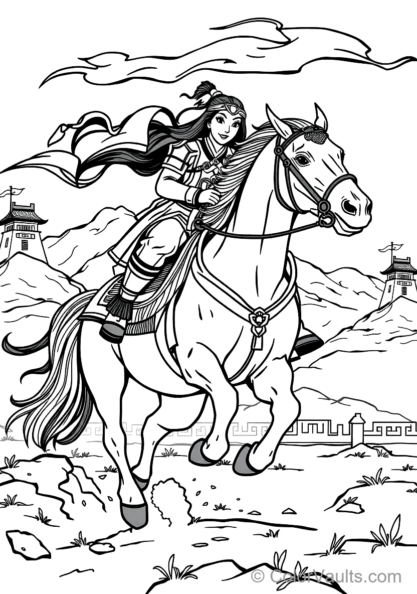 The Emperor of China Bowing in Honor of Mulan