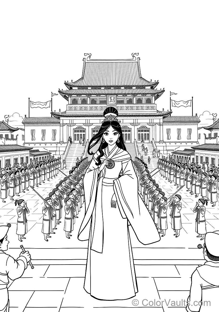 Mulan Receiving the Emperor Golden Crest Medal