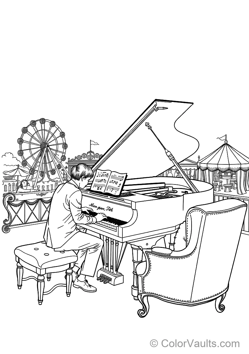Music & Musical Instruments coloring page 3