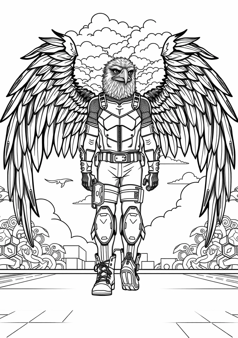 Hawks with His Large F