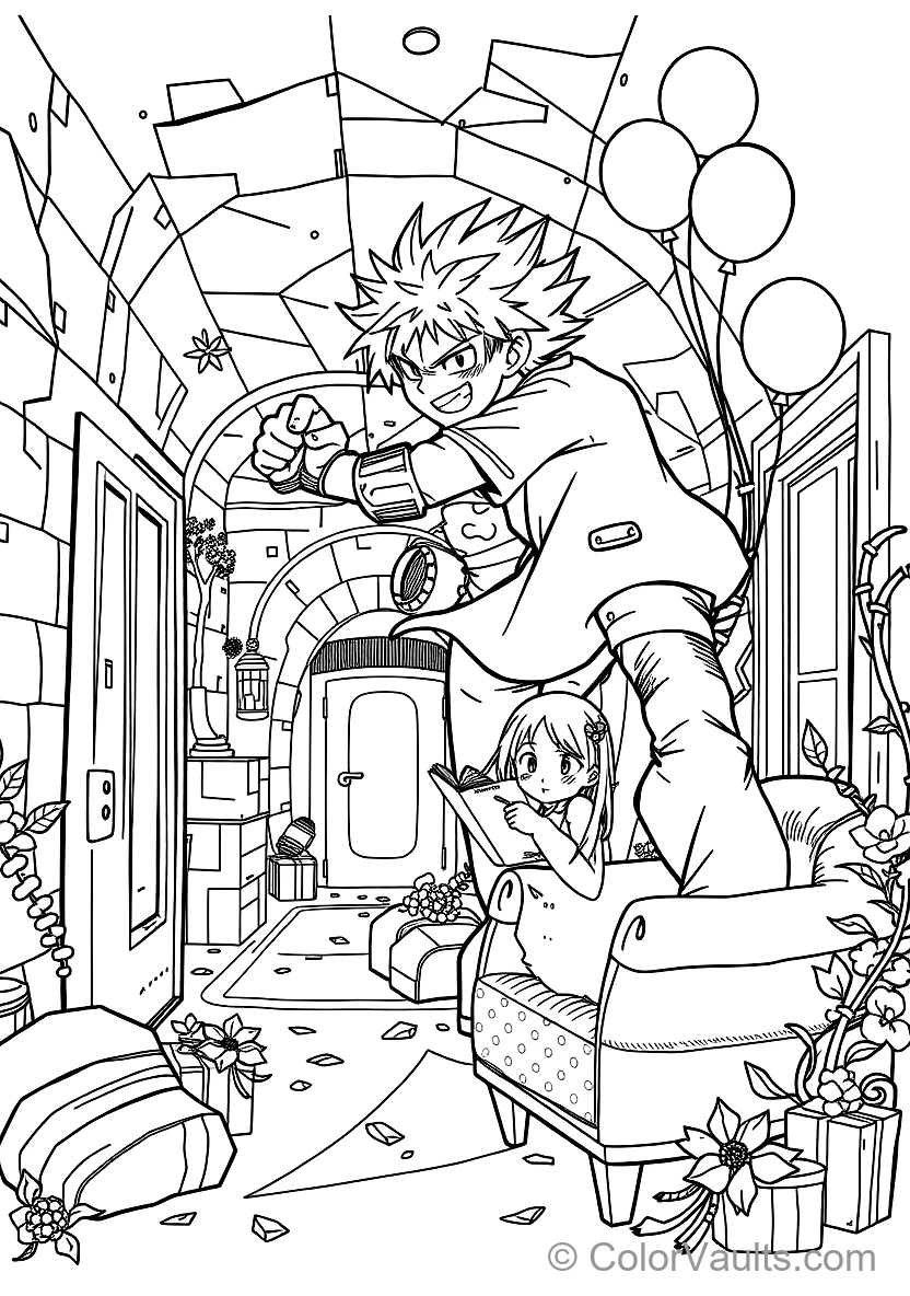 My Hero Academia coloring page 3