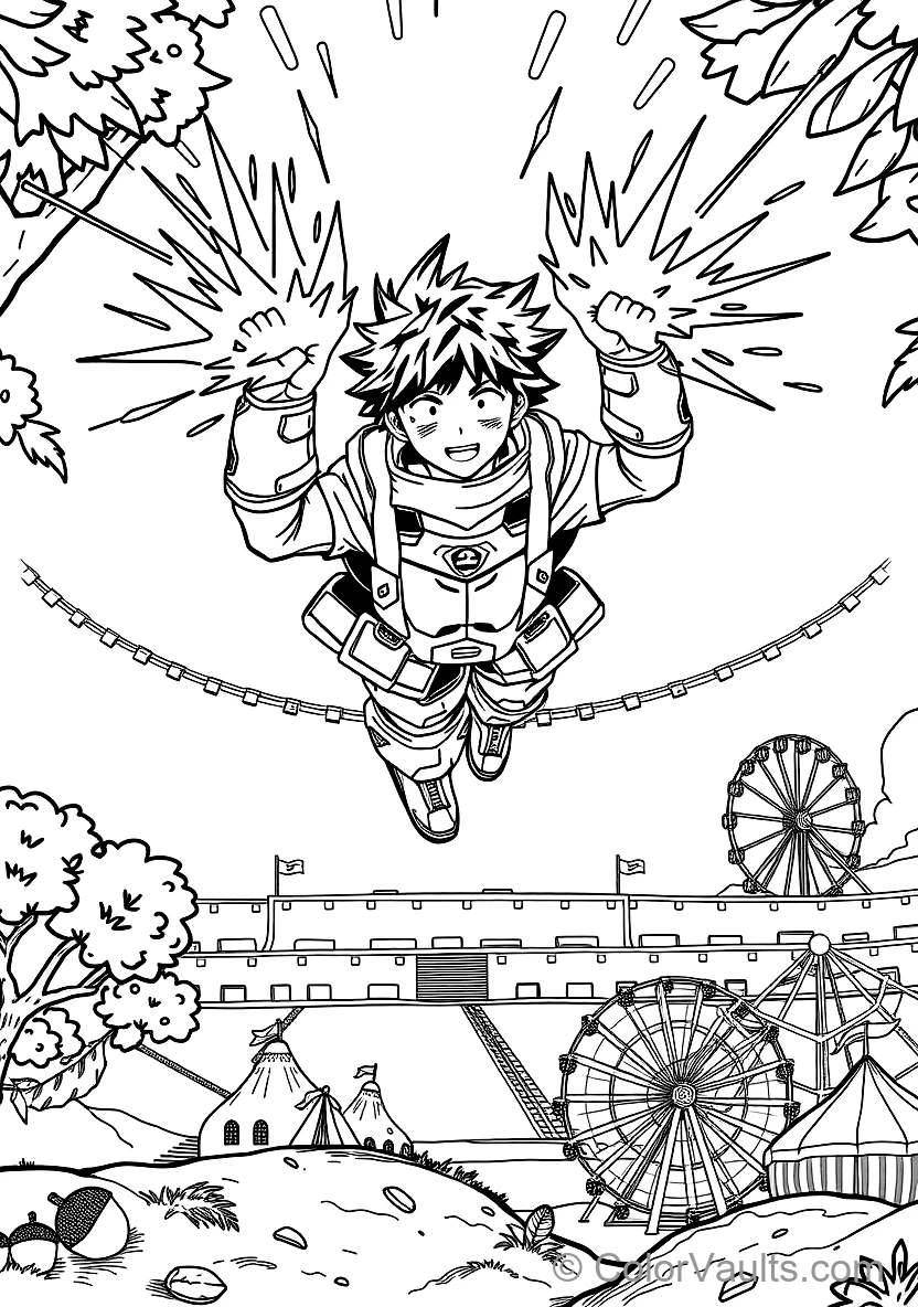Katsuki Bakugo Unleashing Explosive Power (6)