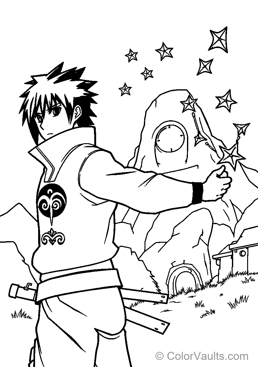 Naruto coloring page 2