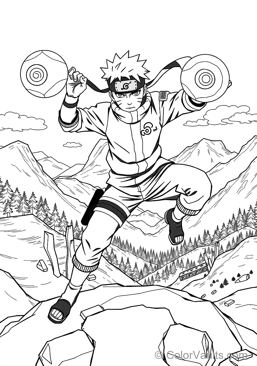 Naruto Uzumaki in Sage Mode with Eye Markings