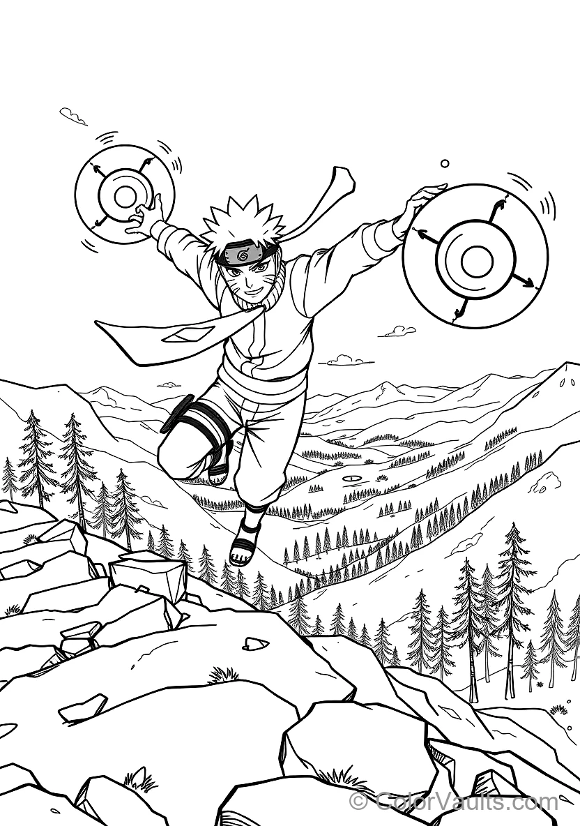 Naruto Uzumaki in Sage Mode with Eye Markings (Scene 2)