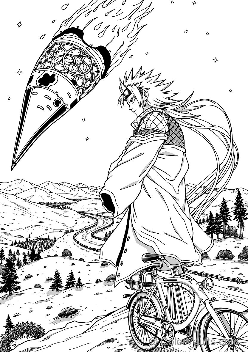 Madara Uchiha with Long Spiky Mane and Samurai Armor