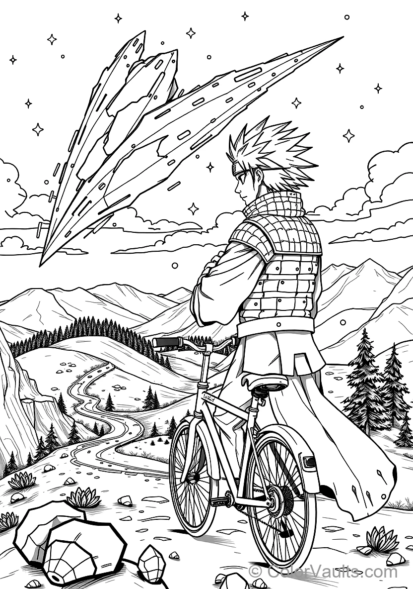 Madara Uchiha with Long Spiky Mane and Samurai Armor (Scene 3)