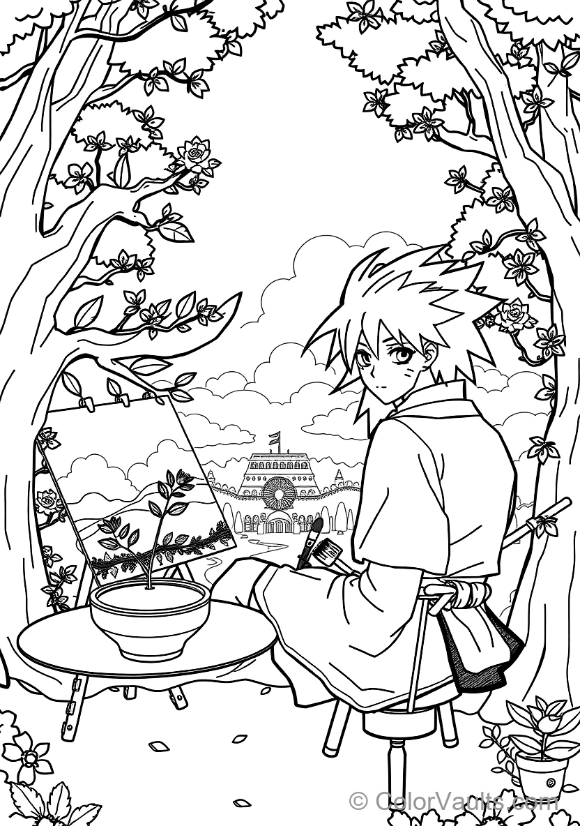Pain (tendou) with Hair Piercing Rods (Scene 4)