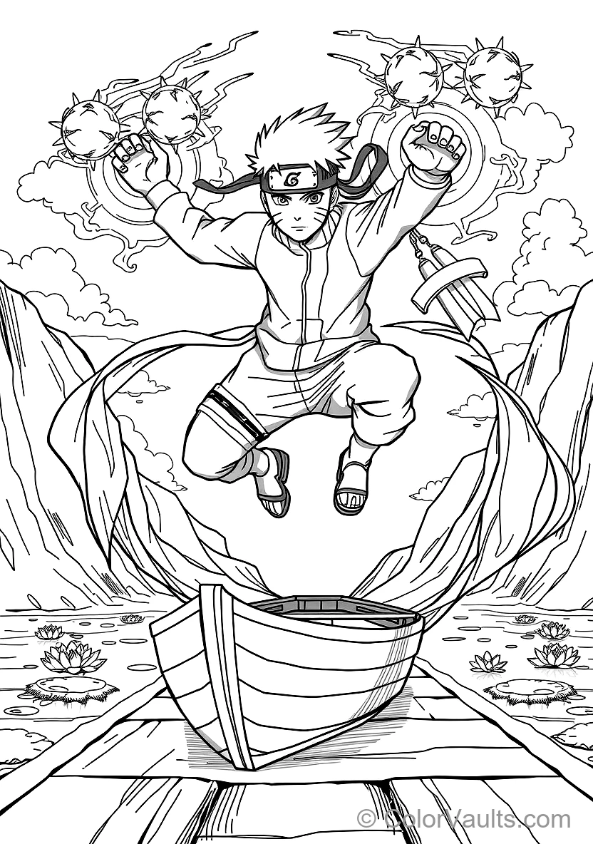 Naruto Uzumaki in Sage Mode with Eye Markings (Scene 3)