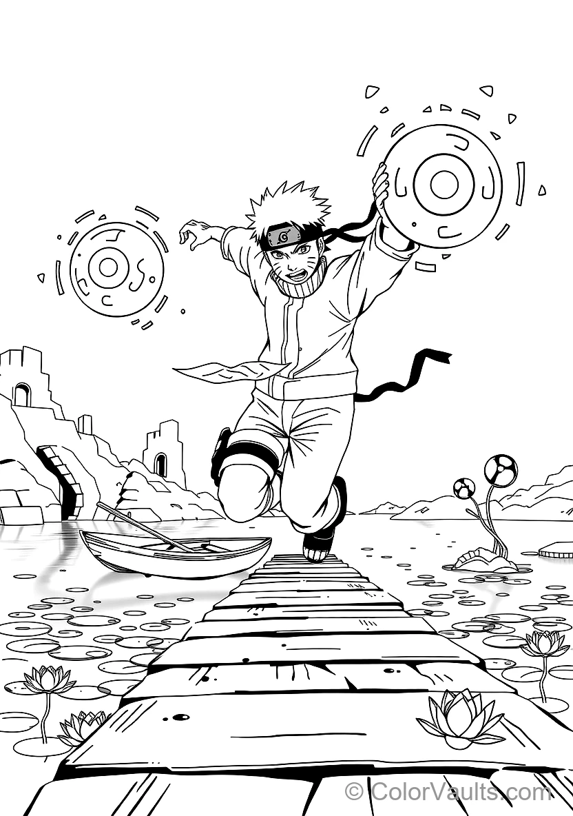 Naruto Uzumaki in Sage Mode with Eye Markings (Scene 4)