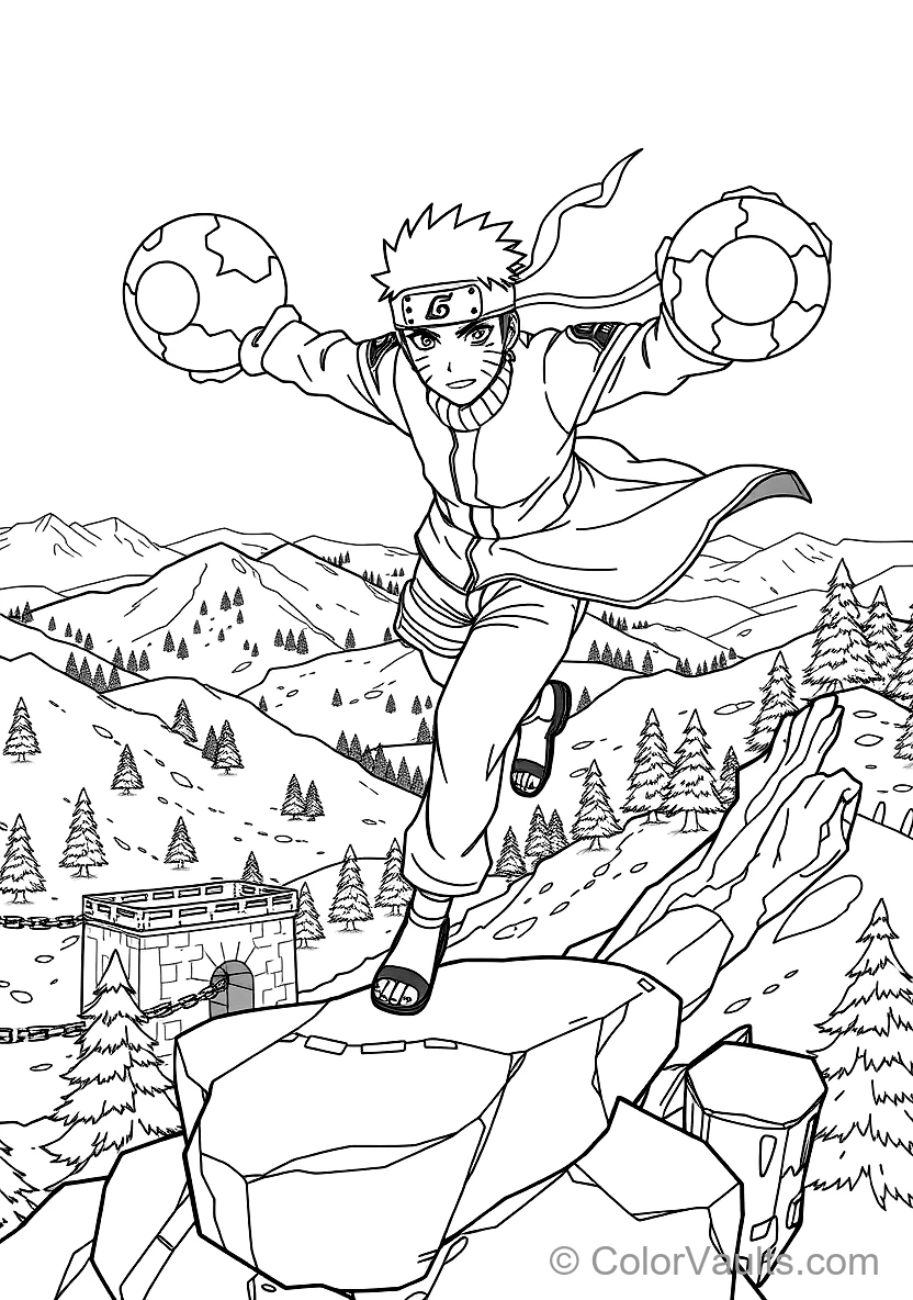 Naruto Uzumaki in Sage Mode with Eye Markings (Scene 5)