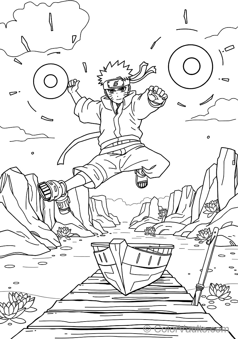 Naruto Uzumaki in Sage Mode with Eye Markings (Scene 8)