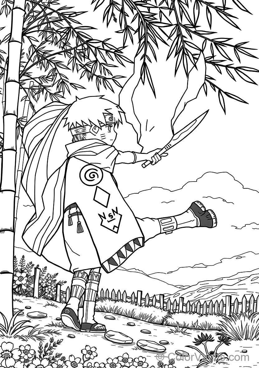 Minato Namikaze the Flash with Fourth Hokage Haori (Scene 2)