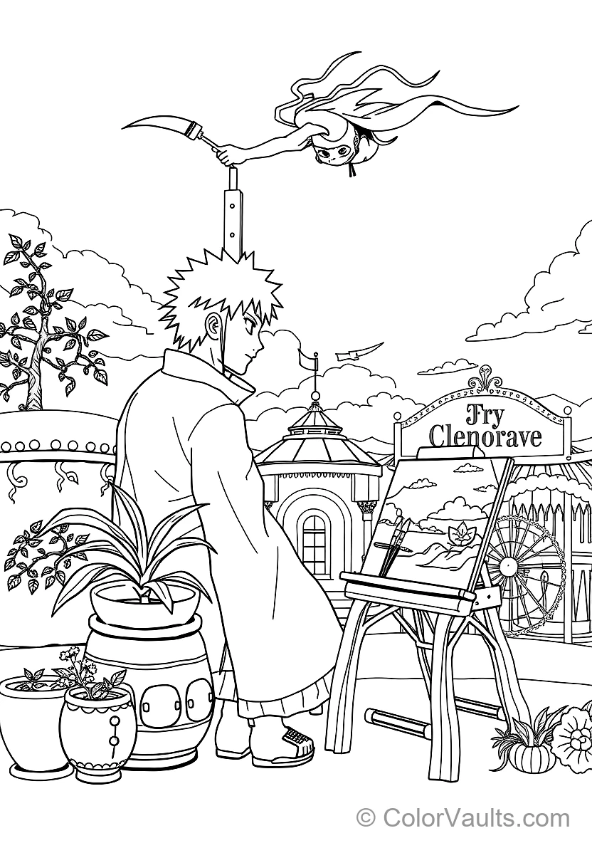Pain (tendou) with Hair Piercing Rods (Scene 5)
