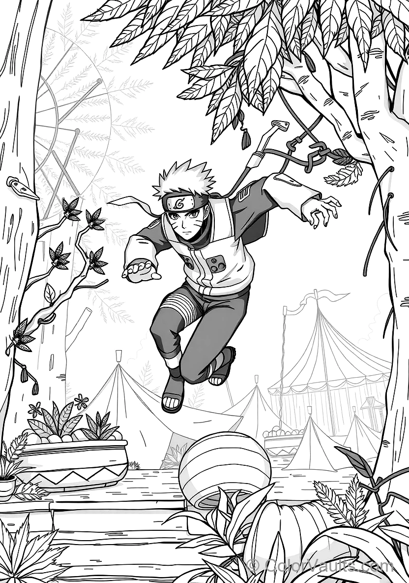 Kakashi Hatake with Lightning Blade Raikiri Glowing (Scene 5)