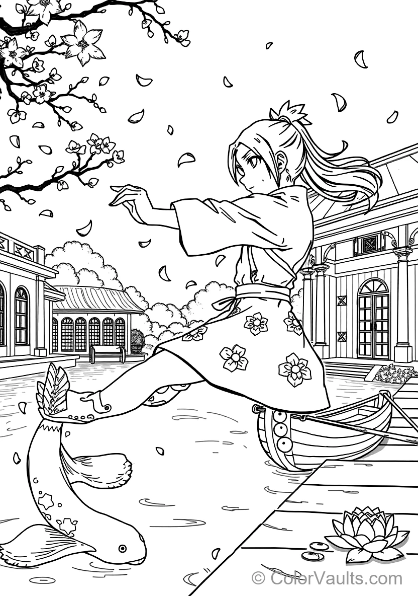 Hinata Hyuga with Byakugan Veins Focused (Scene 6)