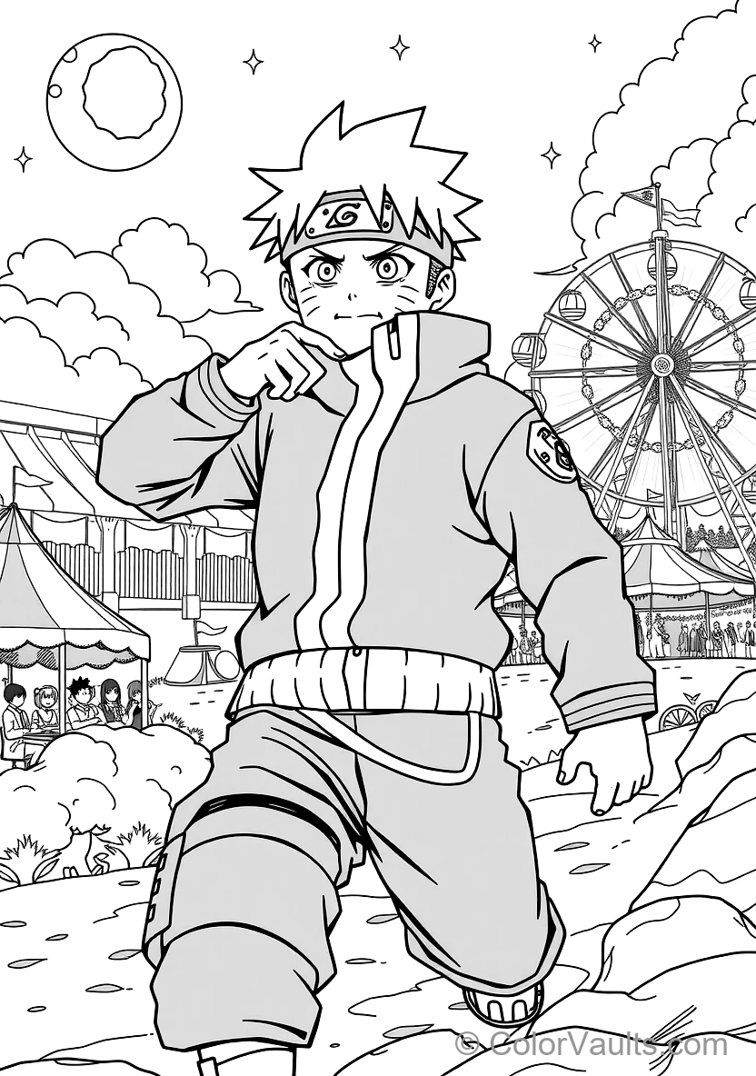 Rock Lee Removing His Extreme Leg Weights with Smiling (Scene 6)