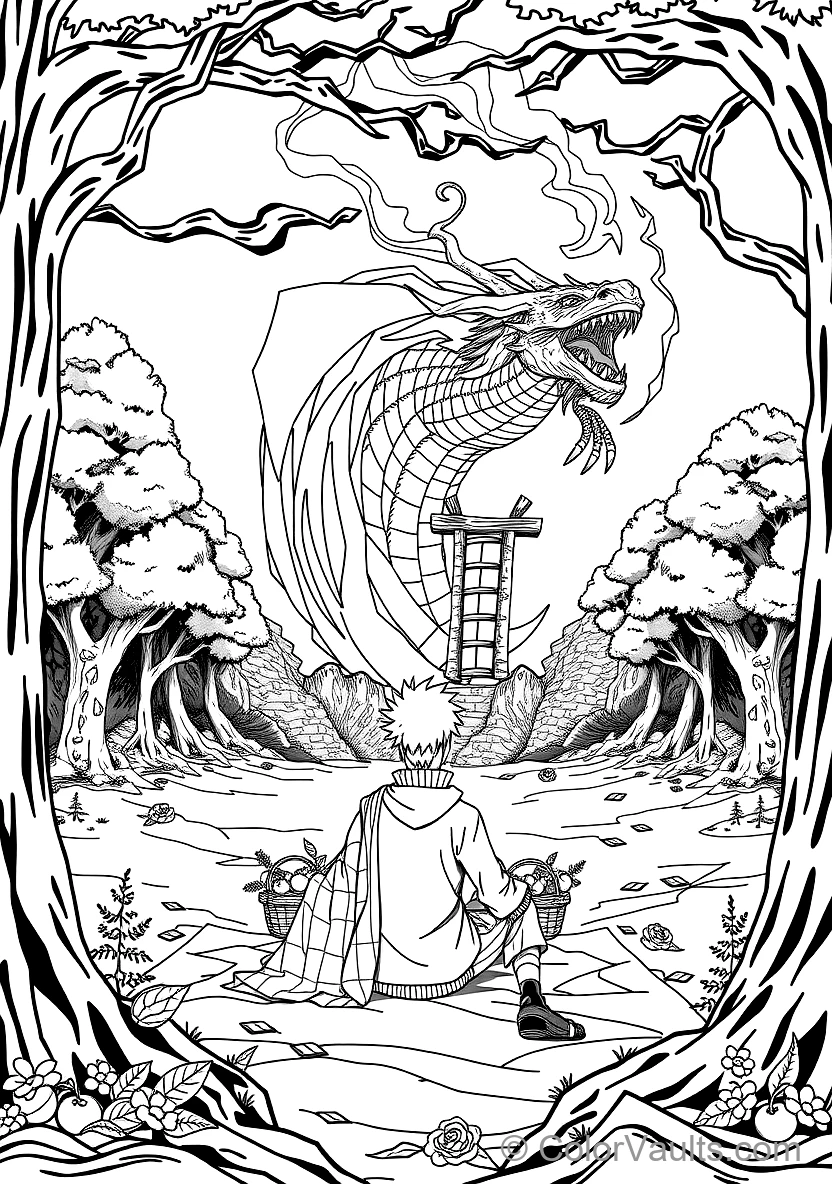 Might Guy Opening the Eighth Gate of Death with Steam (Scene 5)