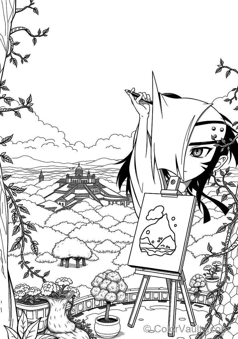 Pain (tendou) with Hair Piercing Rods (Scene 8)