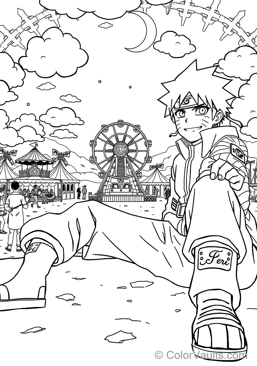 Rock Lee Removing His Extreme Leg Weights with Smiling (Scene 7)