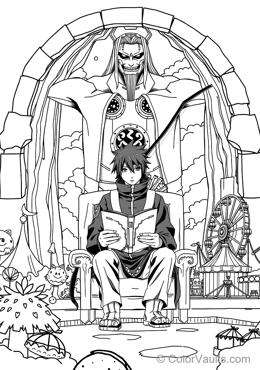Sasuke Uchiha with Mangekyo Sharingan and Rinnegan (Scene 3)