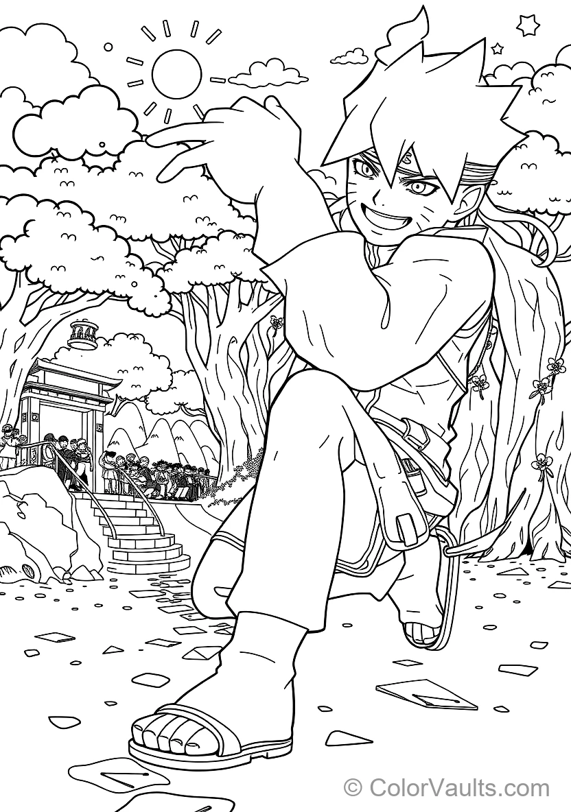 Rock Lee Removing His Extreme Leg Weights with Smiling (Scene 11)