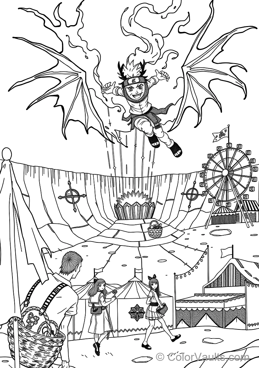 Might Guy Opening the Eighth Gate of Death with Steam (Scene 6)