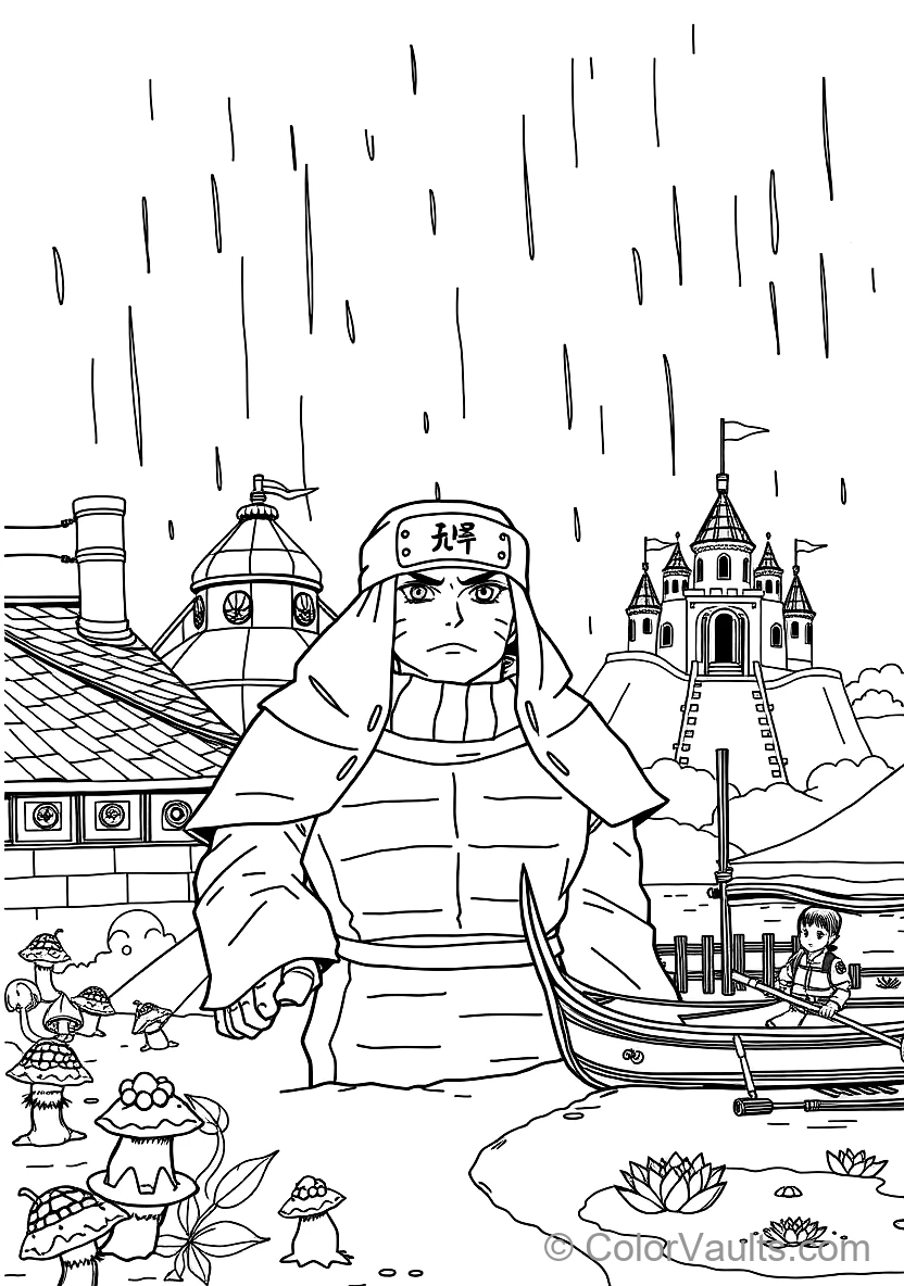 Jiraiya the Toad Sage in Sage Mode with Ma and Pa (Scene 10)
