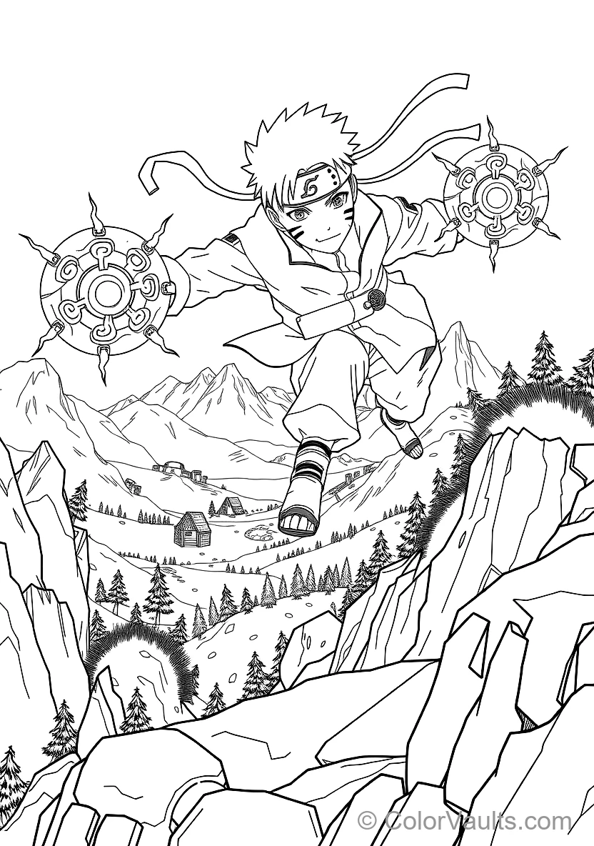 Naruto Uzumaki in Sage Mode with Eye Markings (Scene 9)
