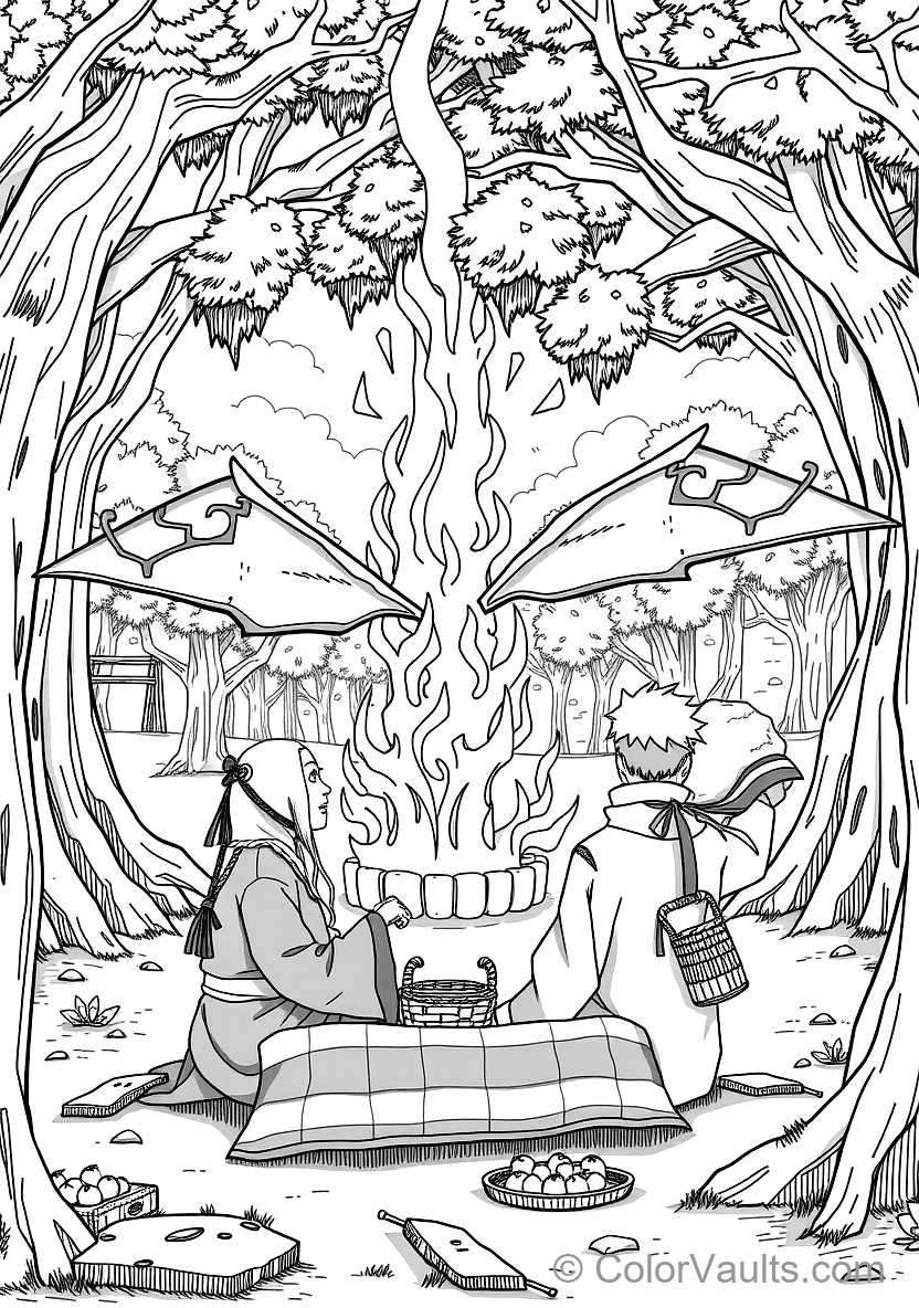 Might Guy Opening the Eighth Gate of Death with Steam (Scene 9)