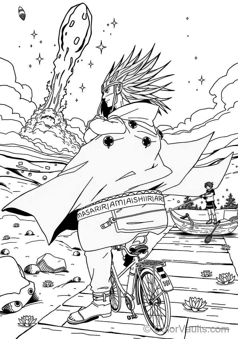 Madara Uchiha with Long Spiky Mane and Samurai Armor (Scene 8)