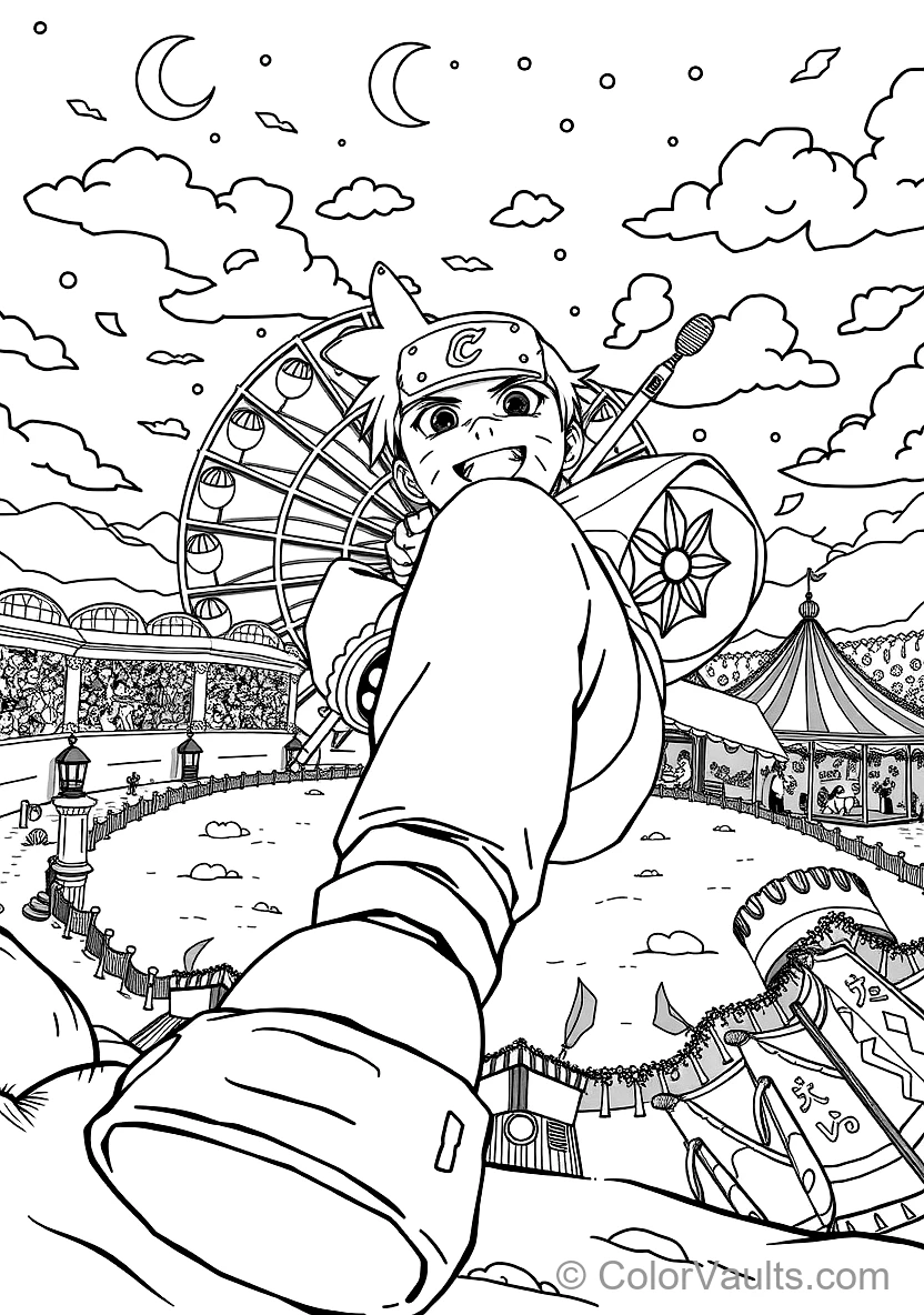 Rock Lee Removing His Extreme Leg Weights with Smiling (Scene 17)