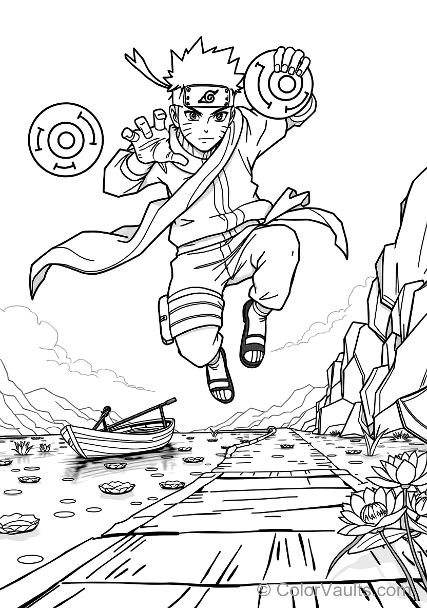 Naruto Uzumaki in Sage Mode with Eye Markings (Scene 11)