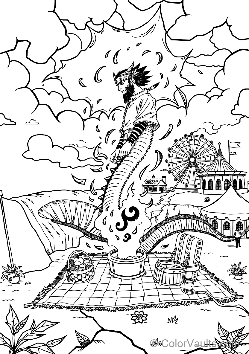 Might Guy Opening the Eighth Gate of Death with Steam (Scene 12)