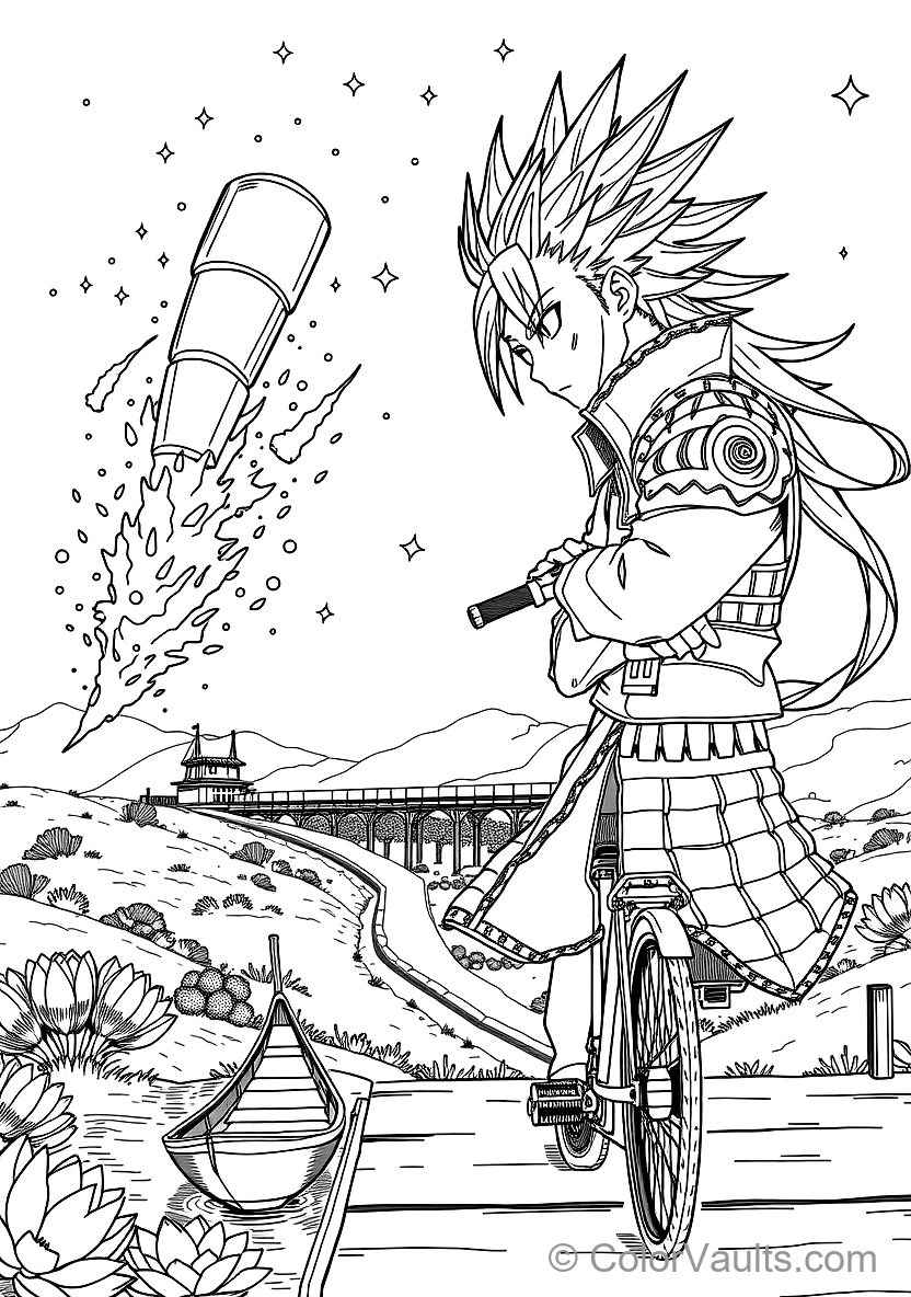 Madara Uchiha with Long Spiky Mane and Samurai Armor (Scene 10)