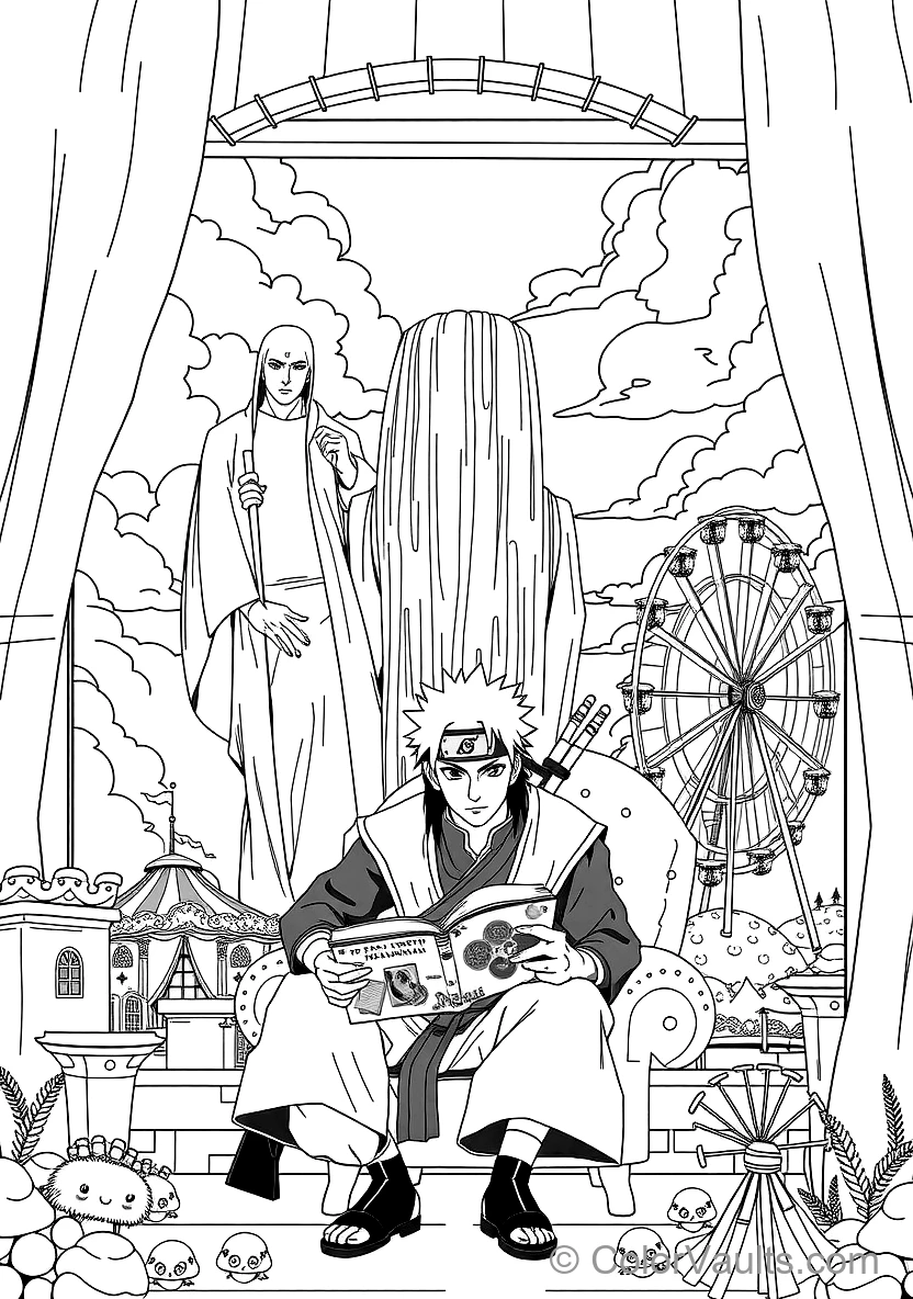 Sasuke Uchiha with Mangekyo Sharingan and Rinnegan (Scene 11)