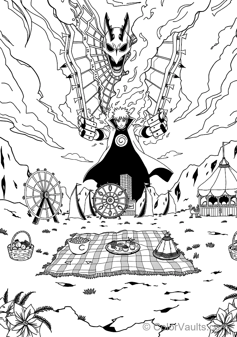 Might Guy Opening the Eighth Gate of Death with Steam (Scene 15)