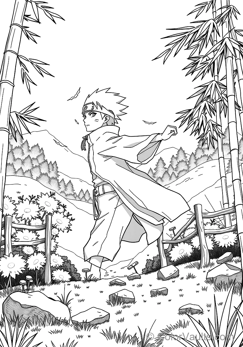 Minato Namikaze the Flash with Fourth Hokage Haori (Scene 13)