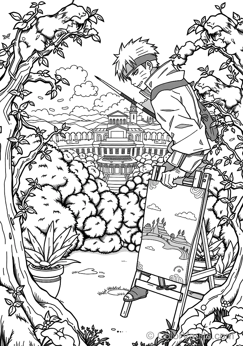 Pain (tendou) with Hair Piercing Rods (Scene 13)