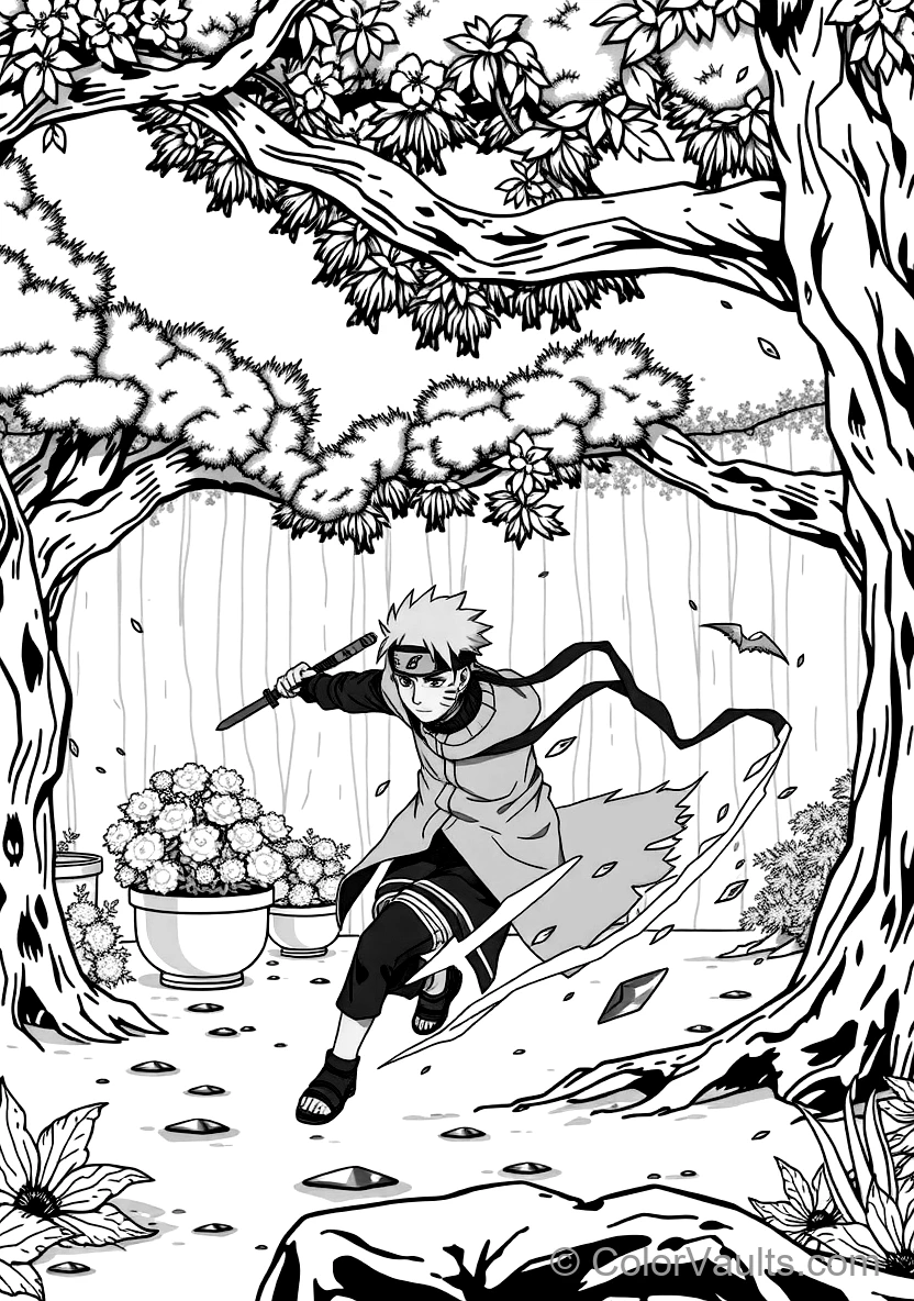 Kakashi Hatake with Lightning Blade Raikiri Glowing (Scene 15)