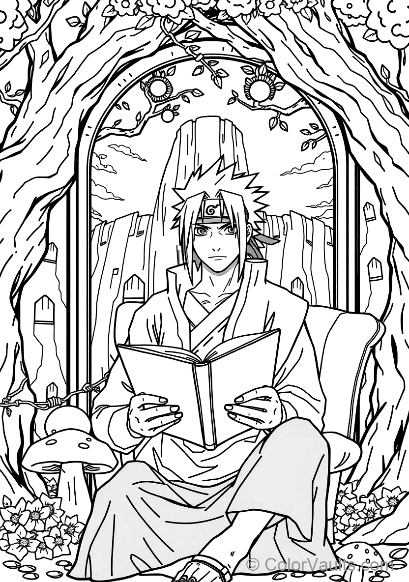 Sasuke Uchiha with Mangekyo Sharingan and Rinnegan (Scene 13)